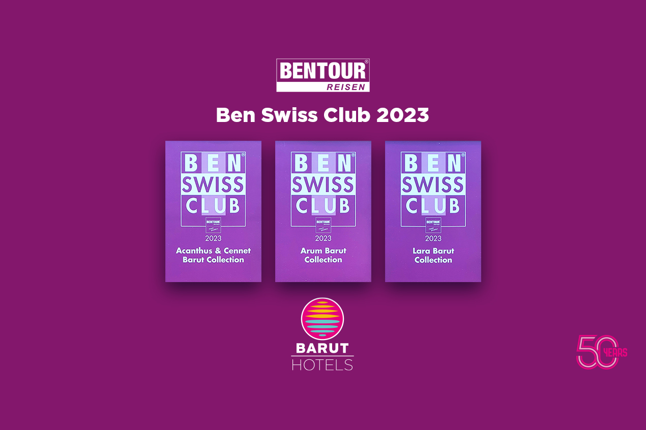 OUR HOTELS RECEIVED THE “BENTOUR BEN SWISS CLUB 2023” AWARD