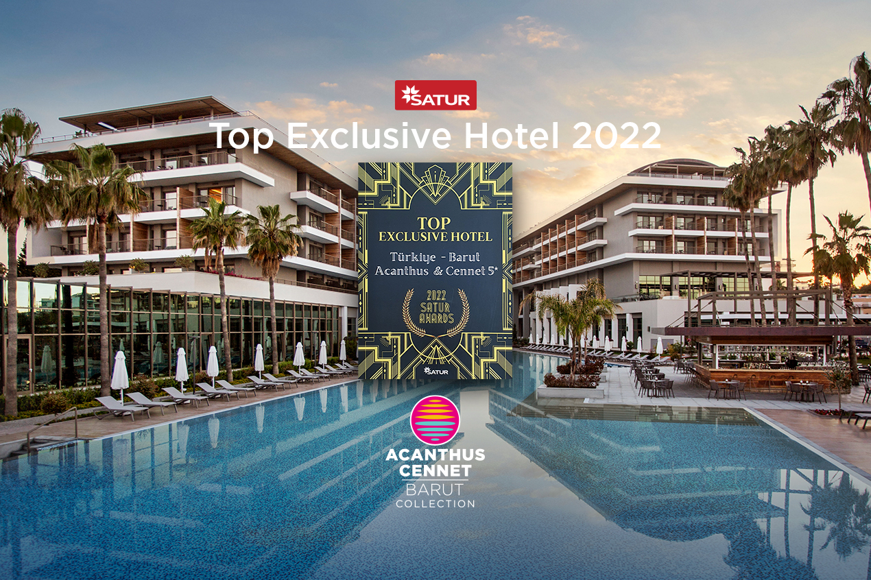 Acanthus Cennet Barut Collection “Top Exclusive Hotel 2022” ödülünü aldı