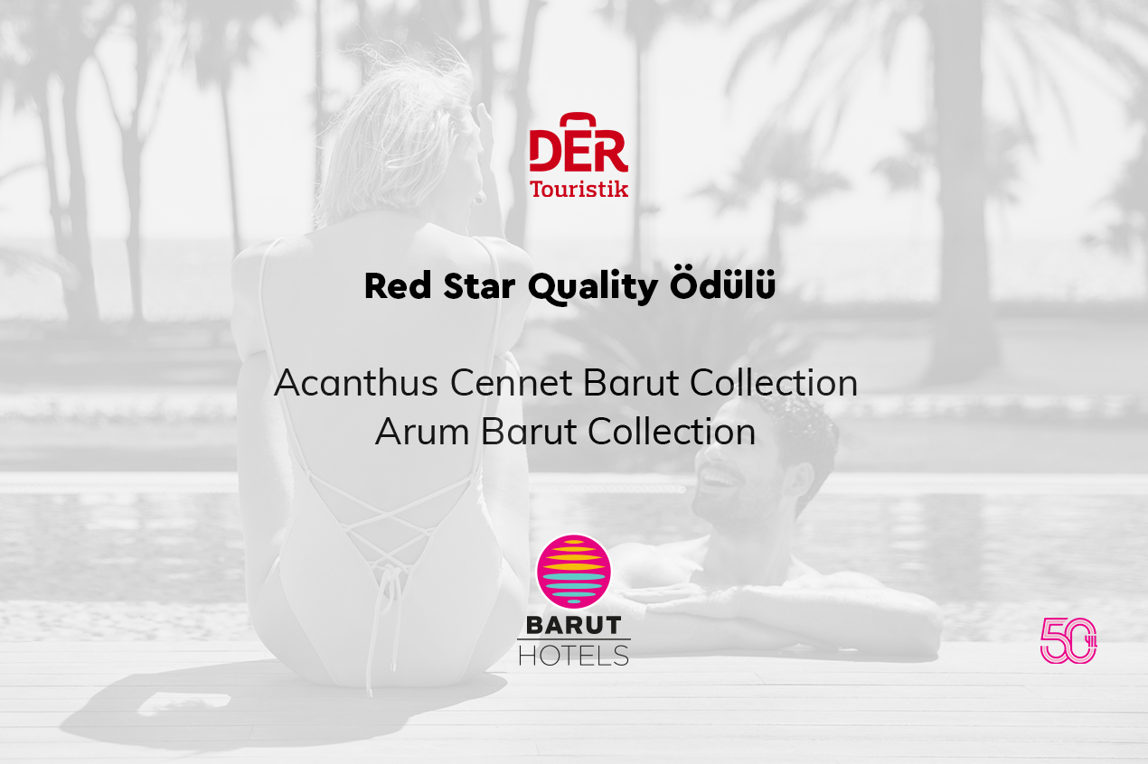 ACANTHUS VE ARUM DER TOURISTIK "RED STAR QUALITY AWARD" ÖDÜLÜNÜ ALDI