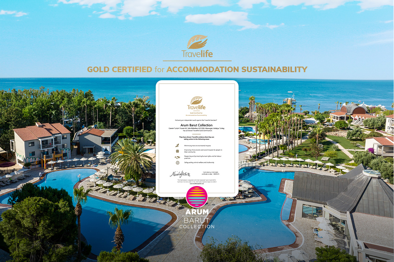 ARUM BARUT COLLECTION RECEIVED THE GOLD CERTIFICATE FROM TRAVELIFE